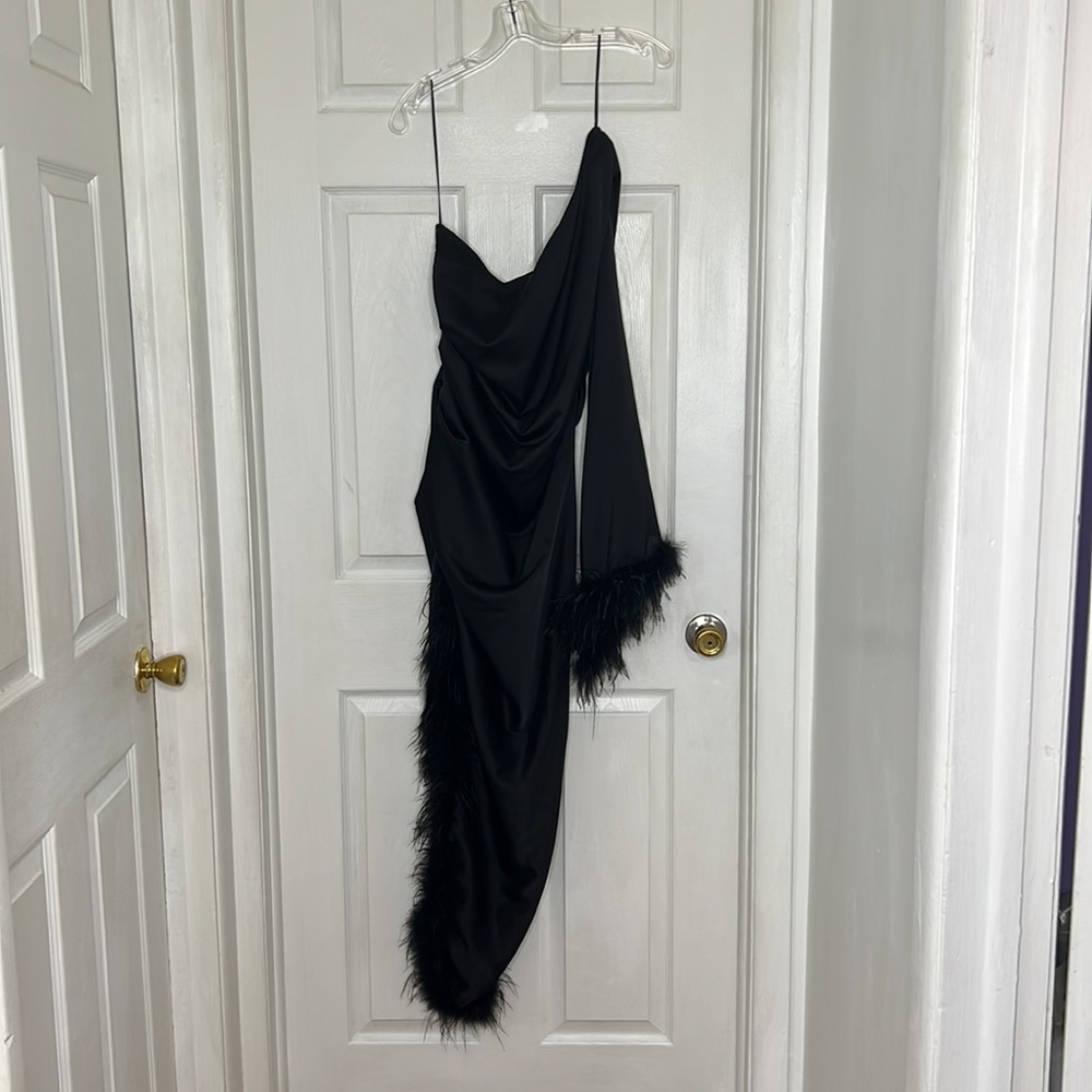 Fashion Nova Black Asymmetrical Dress - Picture 4 of 5